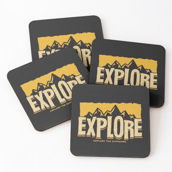 Item preview, Explore the Outdoors Bold Mountain Adventure Design – Hiking, Nature, Wilderness, Travel Vibes designed and sold by Bright Nest Studio.
