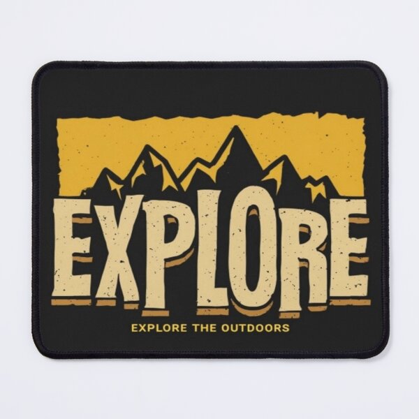 Item preview, Explore the Outdoors Bold Mountain Adventure Design – Hiking, Nature, Wilderness, Travel Vibes designed and sold by Bright Nest Studio.