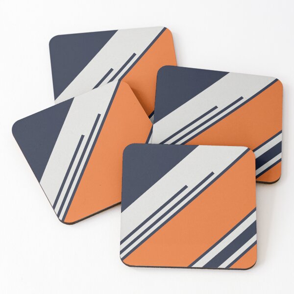 Item preview, Retro Stripes in Blue Orange designed and sold by Petra Lang.