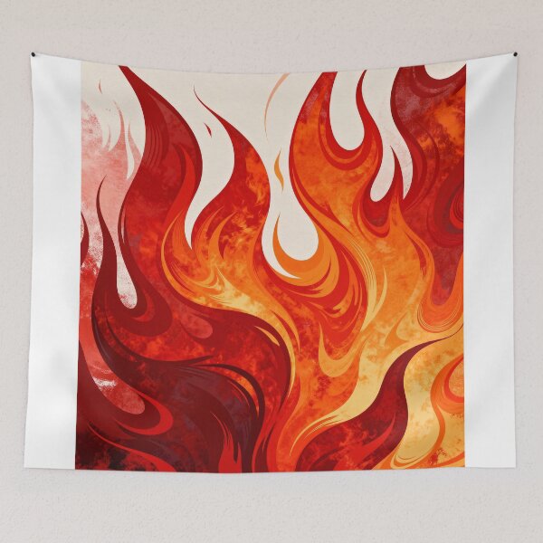Item preview, Vibrant abstract flame-like designed and sold by SuperAIstar.