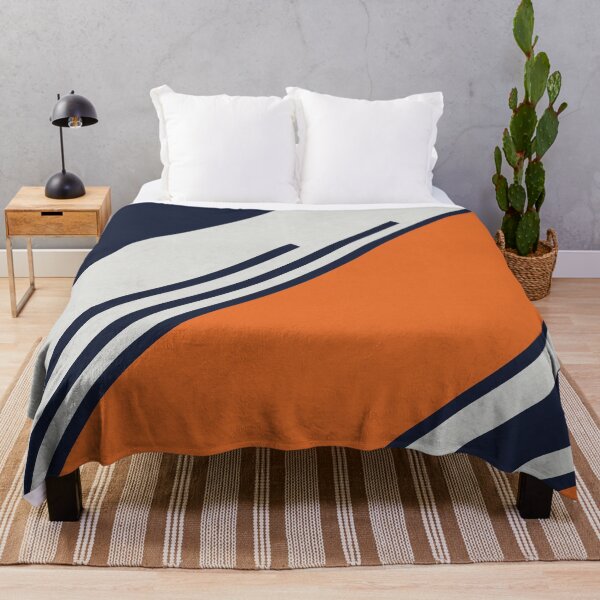 Item preview, Retro Stripes in Blue Orange designed and sold by Petra Lang.