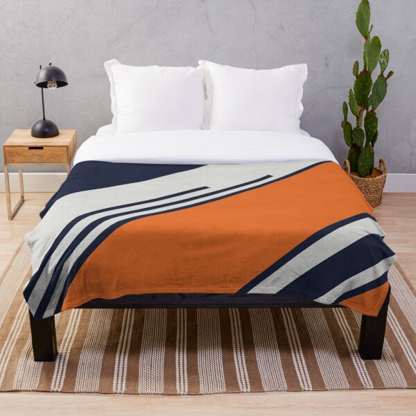Item preview, Retro Stripes in Blue Orange designed and sold by Petra Lang.
