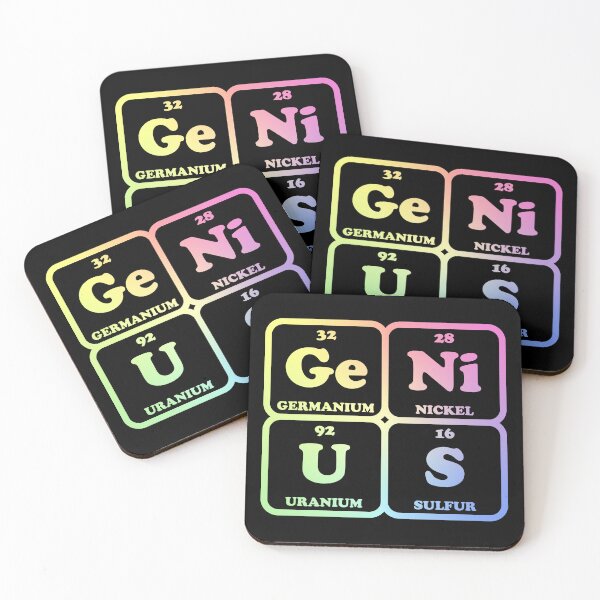 Item preview, GeNiUS Periodic Table Enamel Pin – Clever Chemistry Gift for Science Lovers designed and sold by ScienceCorner.