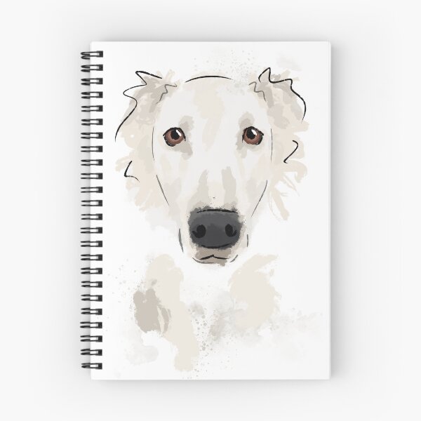 Item preview, Borzoi dog portrait designed and sold by Katie Batchelor.