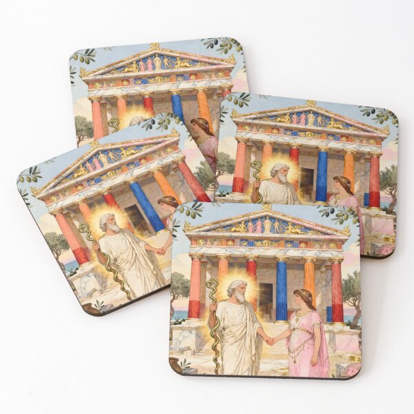Item preview, Asclepius & Epione – Divine Healers of Ancient Greece designed and sold by SoniaSarkali.