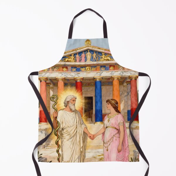Item preview, Asclepius & Epione – Divine Healers of Ancient Greece designed and sold by SoniaSarkali.
