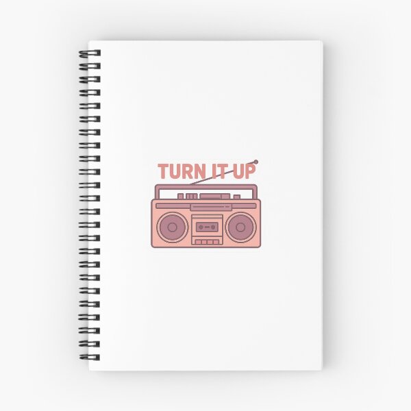 Item preview, Vintage Boombox “Turn It Up” Retro Music Sticker designed and sold by CrimsonFoxArt.