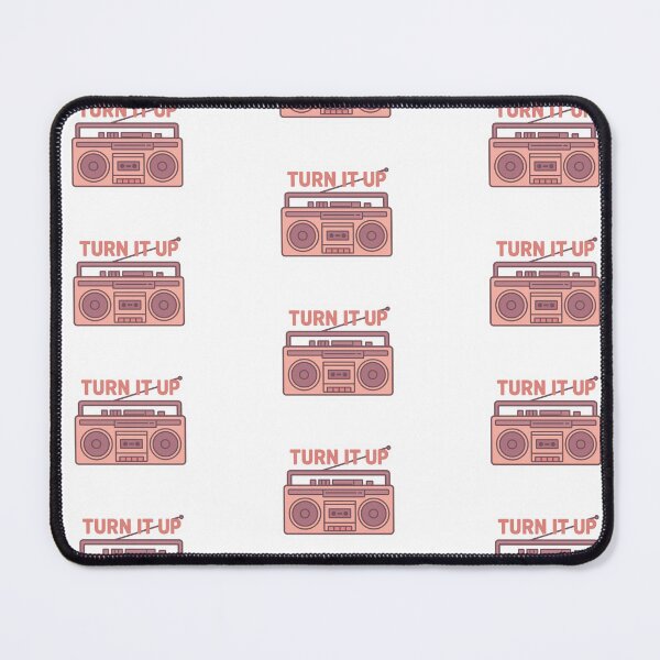 Item preview, Vintage Boombox “Turn It Up” Retro Music Sticker designed and sold by CrimsonFoxArt.