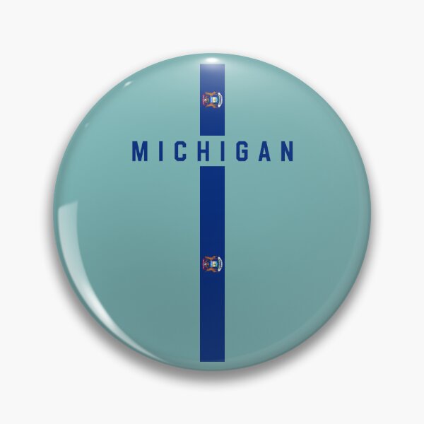 Item preview, Michigan Pride Cross Flag Tee - Modern State Seal Art designed and sold by mashmosh.