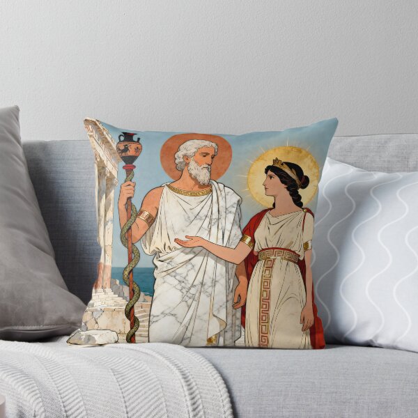 Item preview, Asclepius & Epione – Divine Healers of Ancient Greece designed and sold by SoniaSarkali.