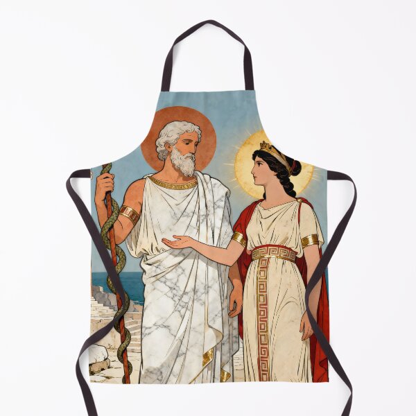 Item preview, Asclepius & Epione – Divine Healers of Ancient Greece designed and sold by SoniaSarkali.