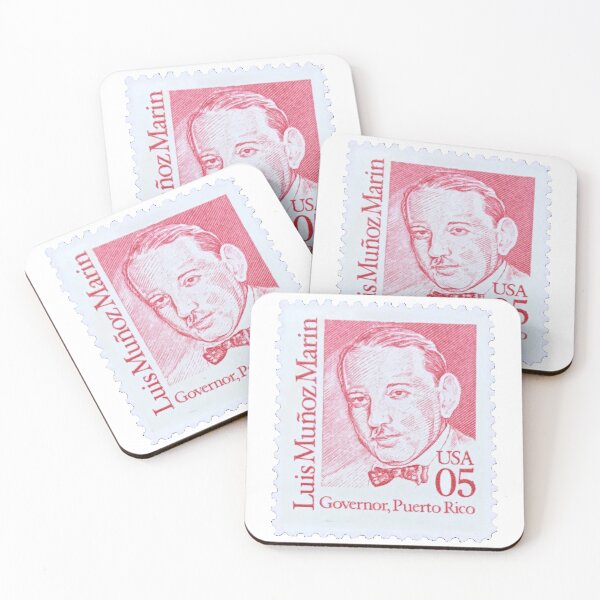 Item preview, Luis Munoz Marin Puerto Rico Vintage Postage Stamp designed and sold by red-amber65.