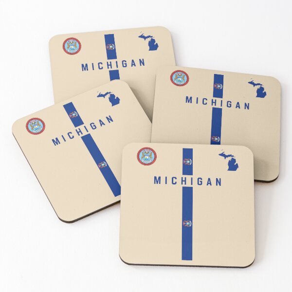Item preview, Michigan Pride Cross - State Seal, Map & Modern Typography designed and sold by mashmosh.