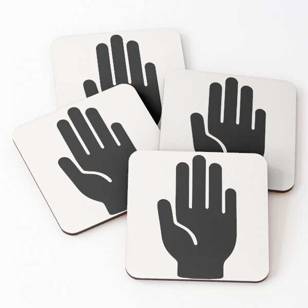 Item preview, Minimal Hand Symbol – Clean Black Palm Icon designed and sold by abdulghaniart.