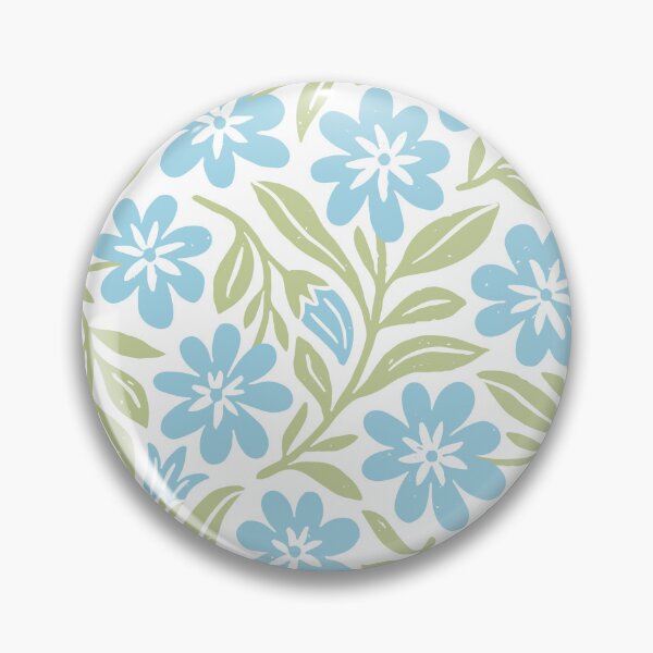 Item preview, Spring meadow flowers in blue and green designed and sold by Miss-Belle.