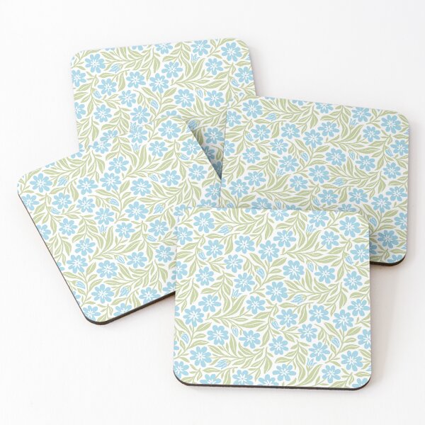 Item preview, Spring meadow flowers in blue and green designed and sold by Miss-Belle.