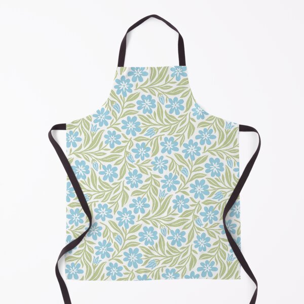 Item preview, Spring meadow flowers in blue and green designed and sold by Miss-Belle.