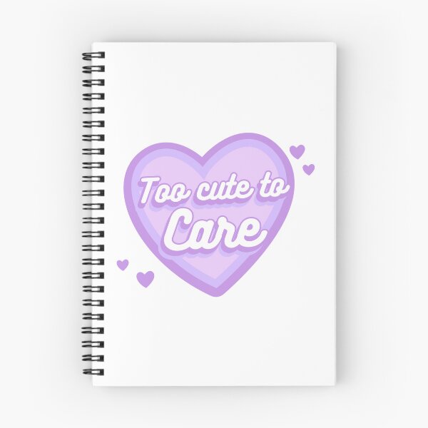 Item preview, Too Cute to Care Pastel Heart Aesthetic Girly Pinkcore Design designed and sold by FusionTeeDesign.