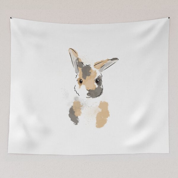 Item preview, Rabbit portrait designed and sold by Katie Batchelor.