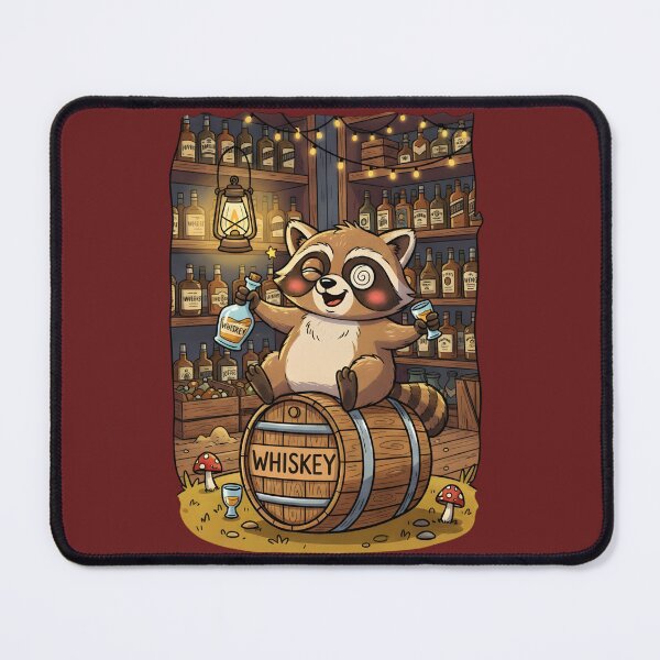 Item preview, Drunk Raccoon on Whiskey Barrel | Funny Animal Party Night Out | "Raccoon Raids Liquor Store" Viral Meme Art designed and sold by SergioMiklos.