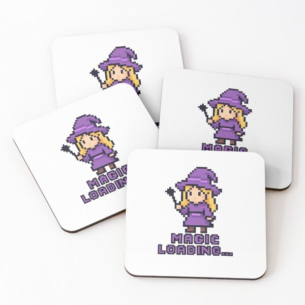 Item preview, Magic Loading… – Cute Pixel Witch Girl Retro Fantasy Design designed and sold by johanfr4.