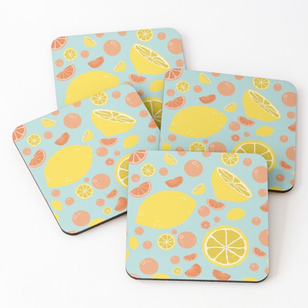 Item preview, Orange and Lemons Happy Patten designed and sold by Catphonesoup.