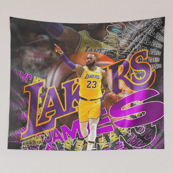 Artikelvorschau, King James: LA Lakers Basketball Grafik entworfen und verkauft von Shopunte.