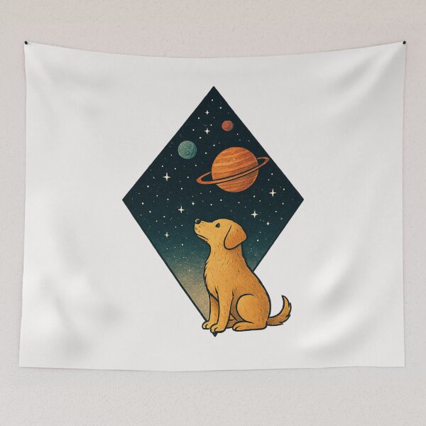 Item preview, Dog Looking Into Space designed and sold by Planetporridge.