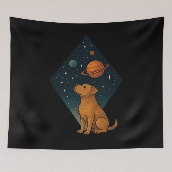 Item preview, Dog Looking At The Stars designed and sold by Planetporridge.