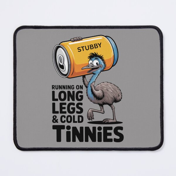 Item preview, Powered by Froth & Fast Feet – Emu Runner: Emu Edition - Funny Emu Animal Drinking T-Shirt designed and sold by Grang Art Artistic Designs.