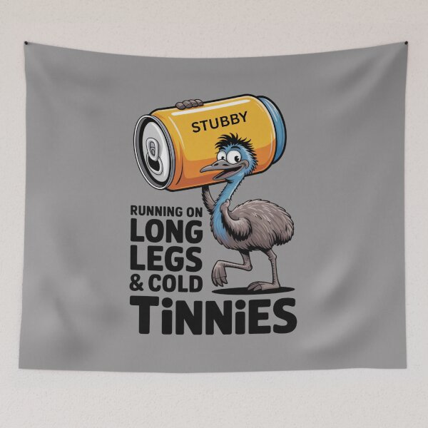 Item preview, Powered by Froth & Fast Feet – Emu Runner: Emu Edition - Funny Emu Animal Drinking T-Shirt designed and sold by Grang Art Artistic Designs.