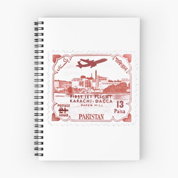 Item preview, Pakistan Karachi Flight Vintage Postage Stamp designed and sold by red-amber65.