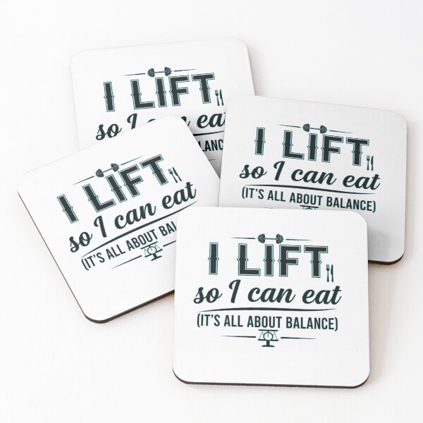 Item preview, I lift so I can eat (it's all about balance)  designed and sold by FitEnvy.