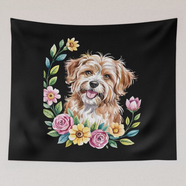 Item preview, Cockapoo Floral Dog  designed and sold by PowAcademy.