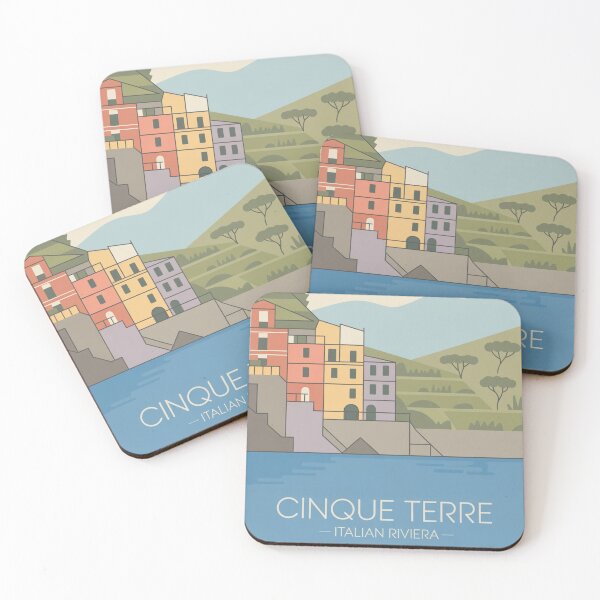 Item preview, Cinque Terre Minimal Travel Poster | Italian Riviera Line Art designed and sold by Timeless Design.