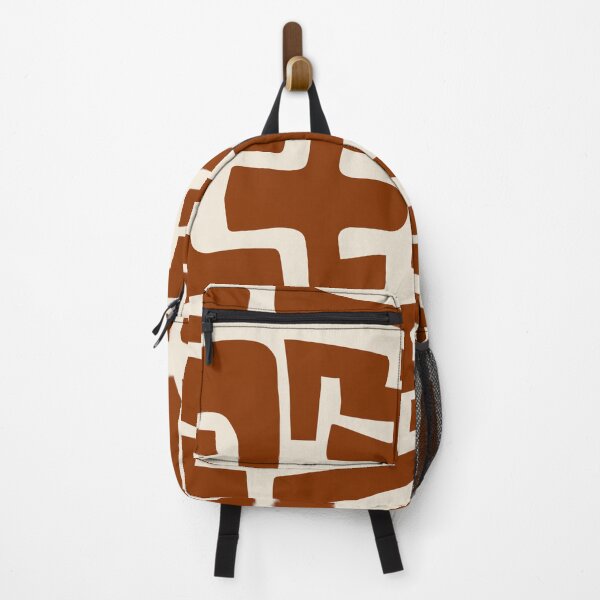 Item preview, Burnt Orange and cream African Style Print designed and sold by Leufia.