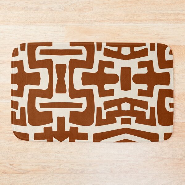 Item preview, Burnt Orange and cream African Style Print designed and sold by Leufia.