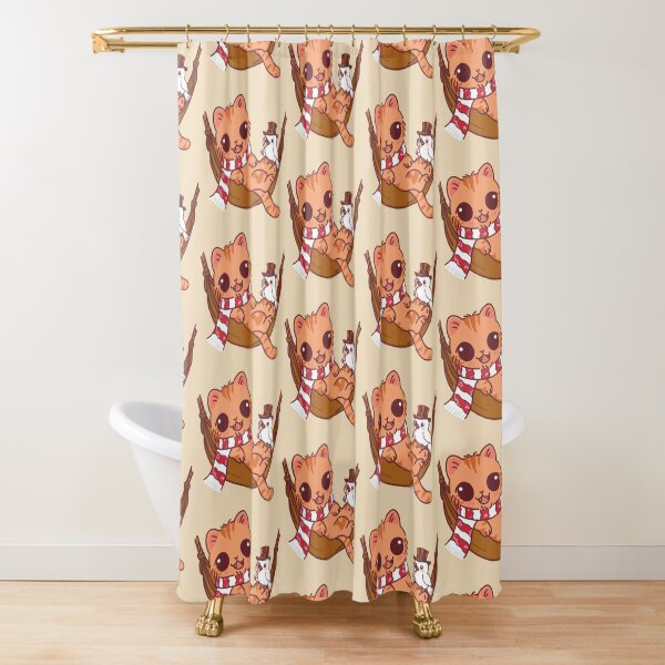 Item preview, Chubby Orange Cat and Fancy Bird in a Cozy Hammock designed and sold by BGMeYou.