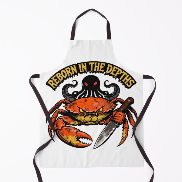 Item preview, Reborn in the Depths — Neo-Traditional Crab Screenprint T-Shirt Design designed and sold by Zippy Creation.