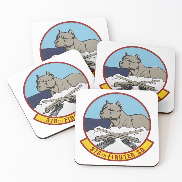 Item preview, 378th Fighter Squadron Patch (Dog/Machine Guns) designed and sold by CharlieDesings.