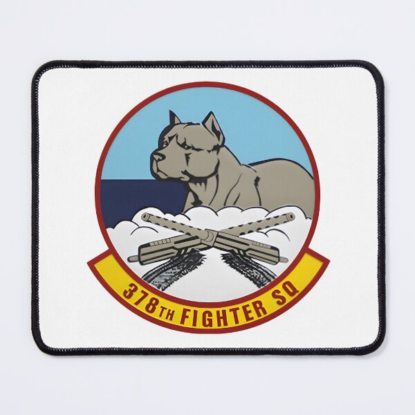 Item preview, 378th Fighter Squadron Patch (Dog/Machine Guns) designed and sold by CharlieDesings.