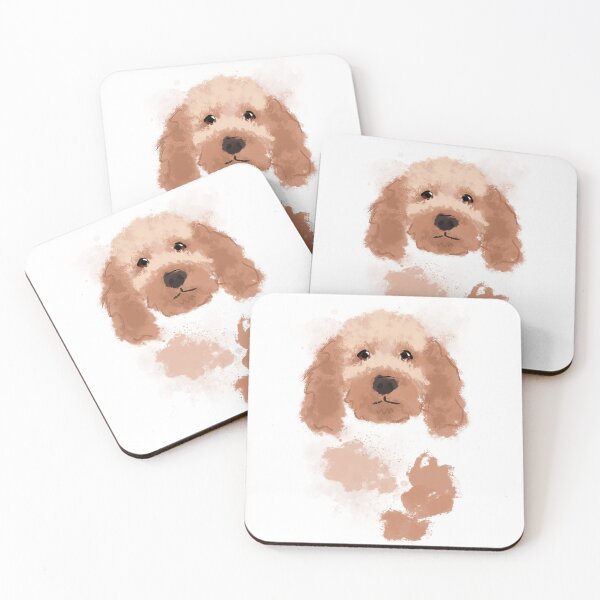 Item preview, Cockapoo dog portrait designed and sold by Katie Batchelor.