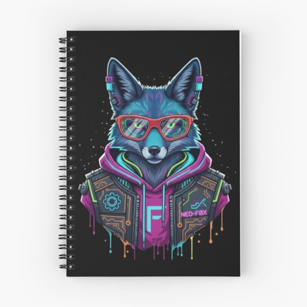 Item preview, Cyberpunk Neo Fox – Futuristic Tech Animal Illustration designed and sold by Dogandesighn.