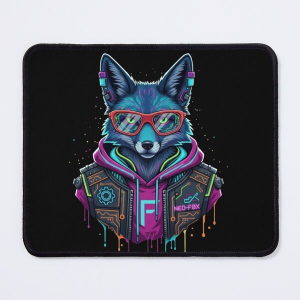 Item preview, Cyberpunk Neo Fox – Futuristic Tech Animal Illustration designed and sold by Dogandesighn.