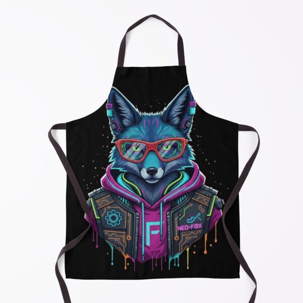 Item preview, Cyberpunk Neo Fox – Futuristic Tech Animal Illustration designed and sold by Dogandesighn.