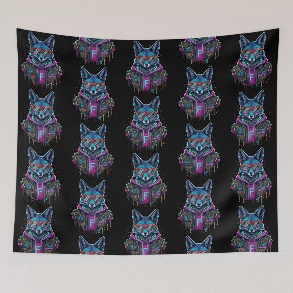 Item preview, Cyberpunk Neo Fox – Futuristic Tech Animal Illustration designed and sold by Dogandesighn.