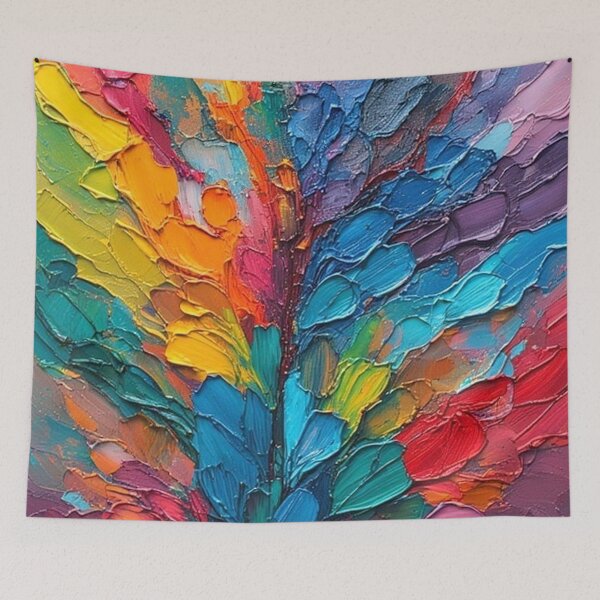 Item preview, Colorful floral pattern designed and sold by blackwhiteblue.