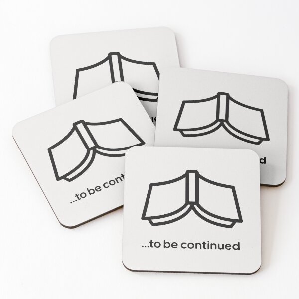 Item preview, To Be Continued Minimalist Book Design with Black Line Art and Storytelling Mood designed and sold by SplashTastic.
