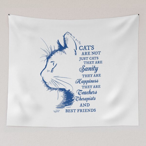 Item preview, Cat Lover, Feline Therapy, Inspirational Cat Quote designed and sold by DesignDenDo ⭐⭐⭐⭐⭐.