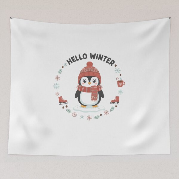 Item preview,  hello winter t-shirt  designed and sold by TheHappyHaul.